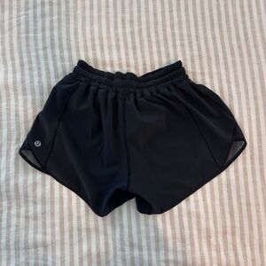 Lululemon Athletica Black Hotty Hot Shorts
